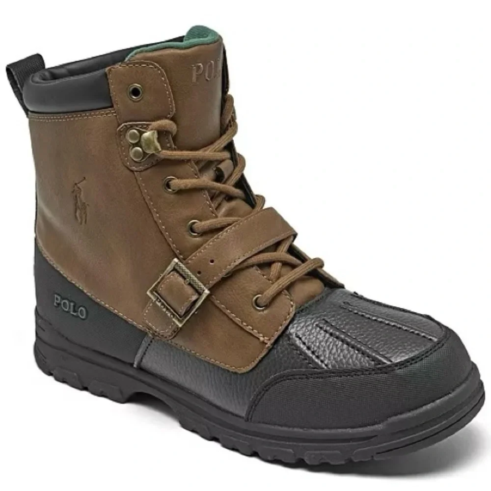 Polo Ralph Lauren Colbey Mid II Boots, Size 4, Youth, Kids, Two-Tone
